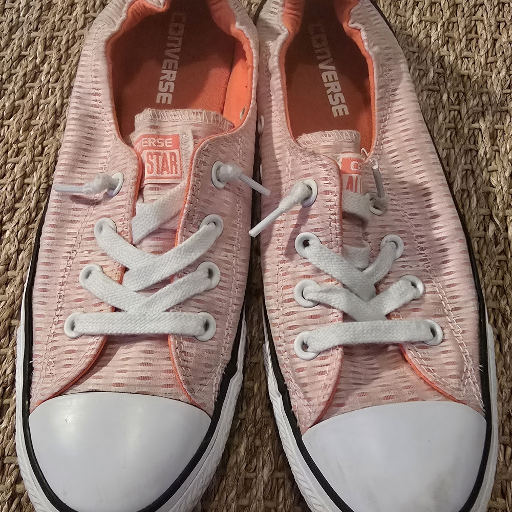 Converse Orange Athletic Shoes with Classic Design